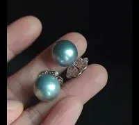 silver south sea pearl earrings video