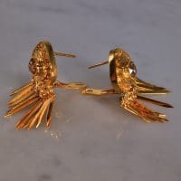 Gem Gardener, antique gold indian earrings, vintage earrings singapore, mine cut diamond earrings, gold tassel earrings, gold etruscan revival earrings, statement earrings singapore, diamond earrings singapore, vintage jewellery singapore