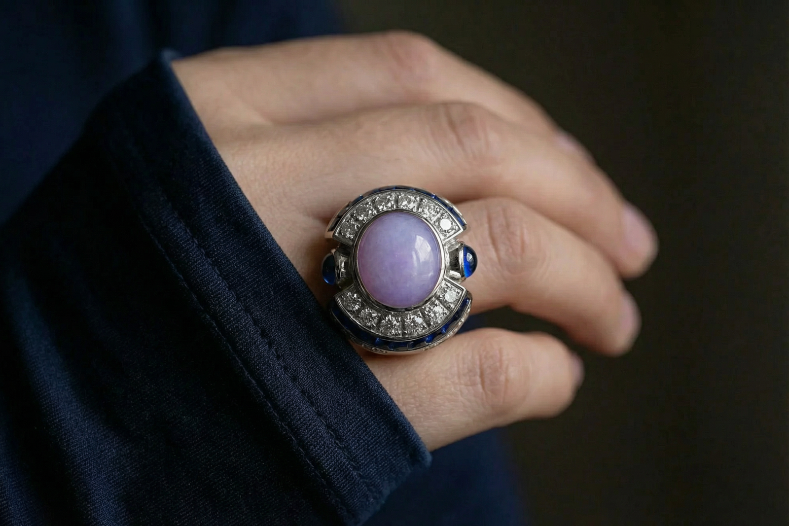 lavender jade ring, purple jade mens ring, lavender jade mens ring, purple jade ring singapore, art deco jade ring, jade ring singapore, purple jade ring, men jade ring white gold, vintage rings singapore, lavender jade and diamond ring, cartier jade ring, vintage gold rings mens, vintage rings for men, jadeite ring singapore, lavender jade jewelry, purple jadeite ring, jade statement ring, jade jewellery singapore, Gem Gardener