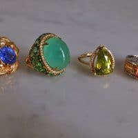 22ct Colombian Emerald Cabochon Ring 18k