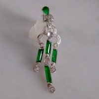 Gem Gardener, imperial jade pendant, jade pendant singapore, art deco jade pendant, lavalier pendant, art deco lavalier necklace, art deco style jewelry, art deco style pendant necklace