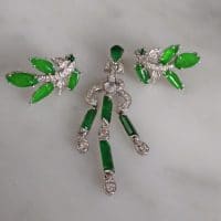 Gem Gardener, imperial jade pendant, jade pendant singapore, art deco jade pendant, lavalier pendant, art deco lavalier necklace, art deco style jewelry, art deco style pendant necklace