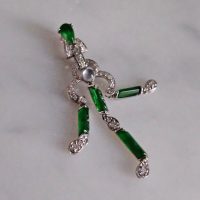 Gem Gardener, imperial jade pendant, jade pendant singapore, art deco jade pendant, lavalier pendant, art deco lavalier necklace, art deco style jewelry, art deco style pendant necklace