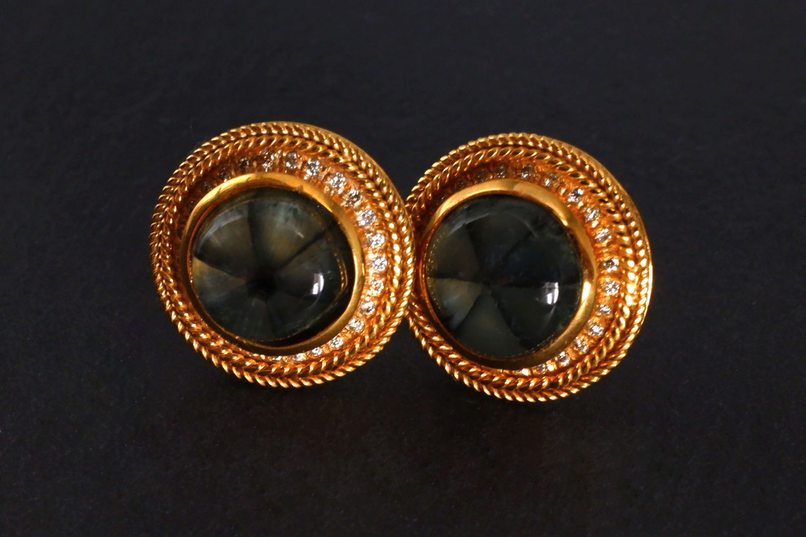 Gem Gardener, trapiche emerald jewelry, trapiche emerald earrings, buy trapiche emerald, statement earrings singapore, unique stud earrings gold, SIJS