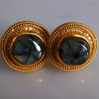Gem Gardener, trapiche emerald jewelry, trapiche emerald earrings, buy trapiche emerald, statement earrings singapore, unique stud earrings gold, SIJS