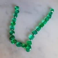 Gem Gardener, emerald stone necklace, emerald stone lot, emerald necklace singapore, loose emerald stones