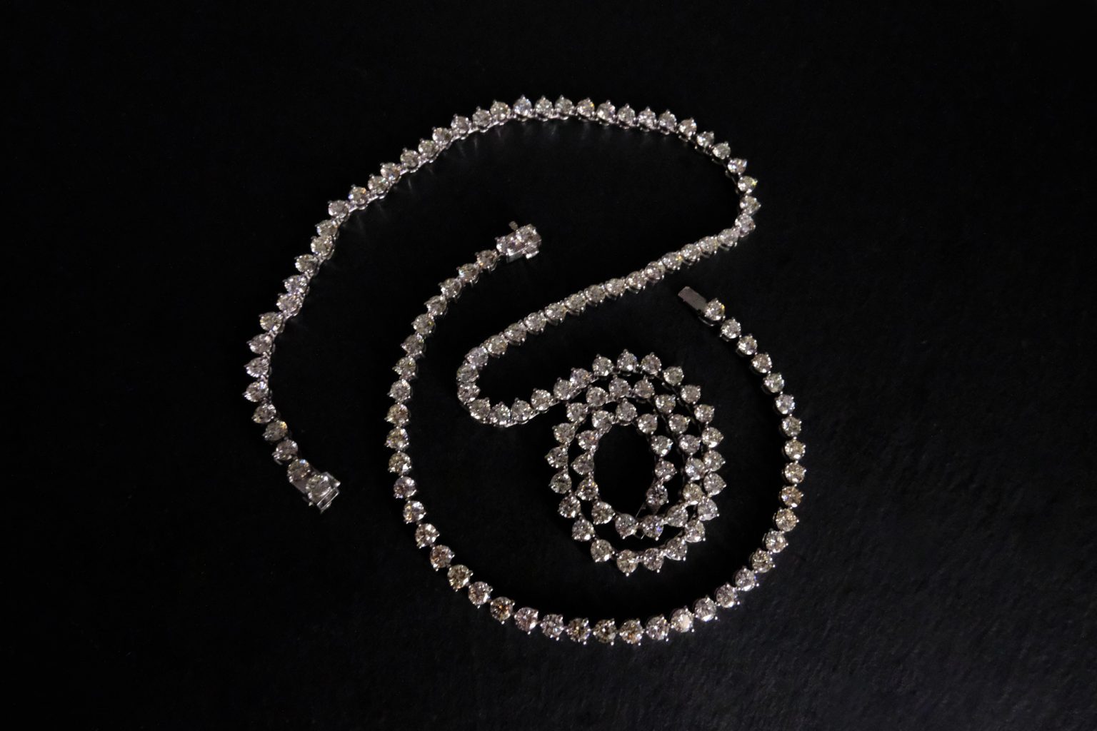 Diamond Tennis Bracelet and Necklace SET 20ctw 18k Gem Gardener