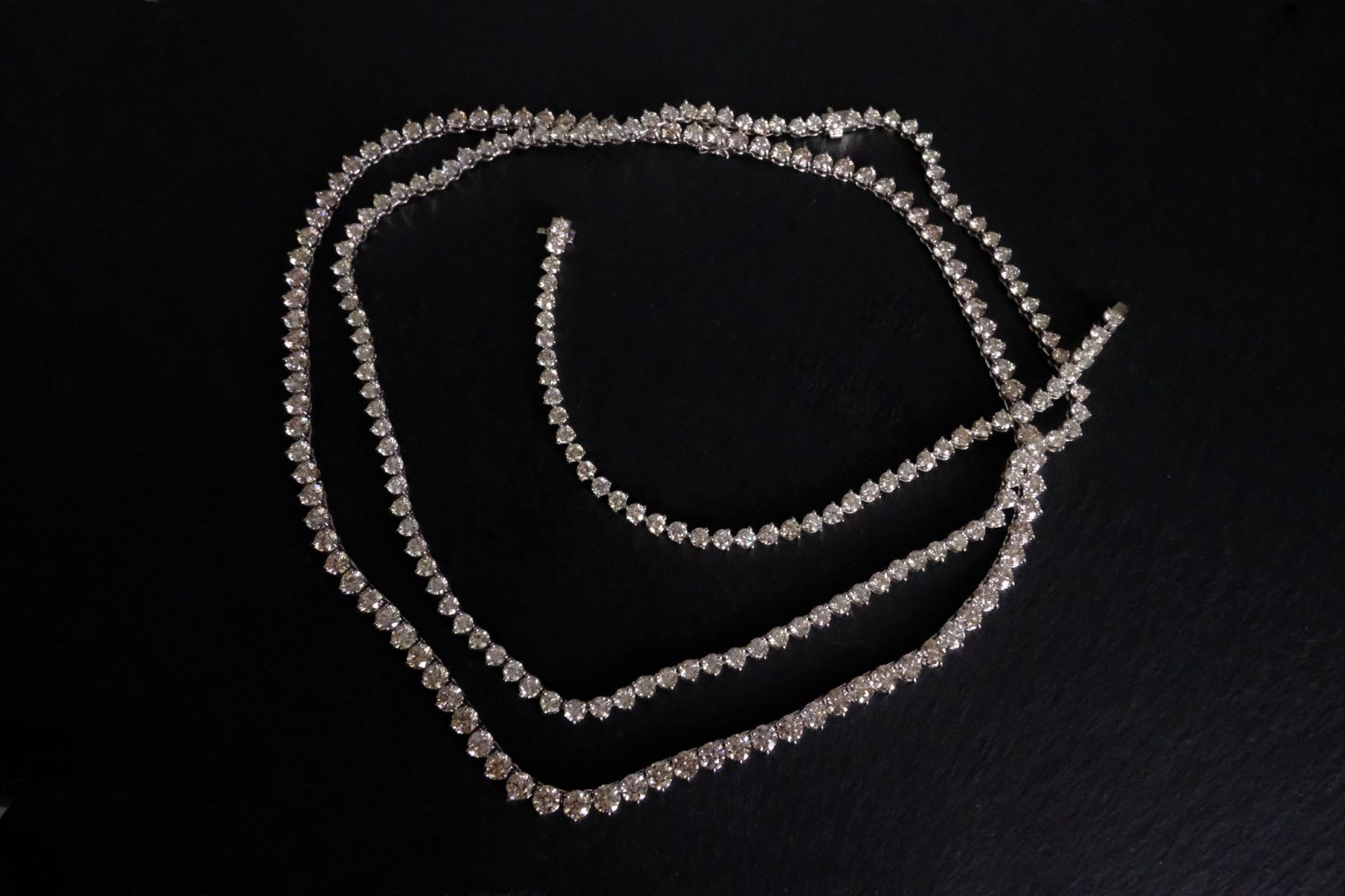 Diamond Tennis Bracelet and Necklace SET 20ctw 18k Gem Gardener