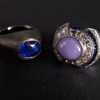 Black Gold Ring, blue sapphire black gold ring, royal blue sapphire ring, sapphire ring cartier, hemmerle rings, blue sapphire ring singapore, Gem Gardener
