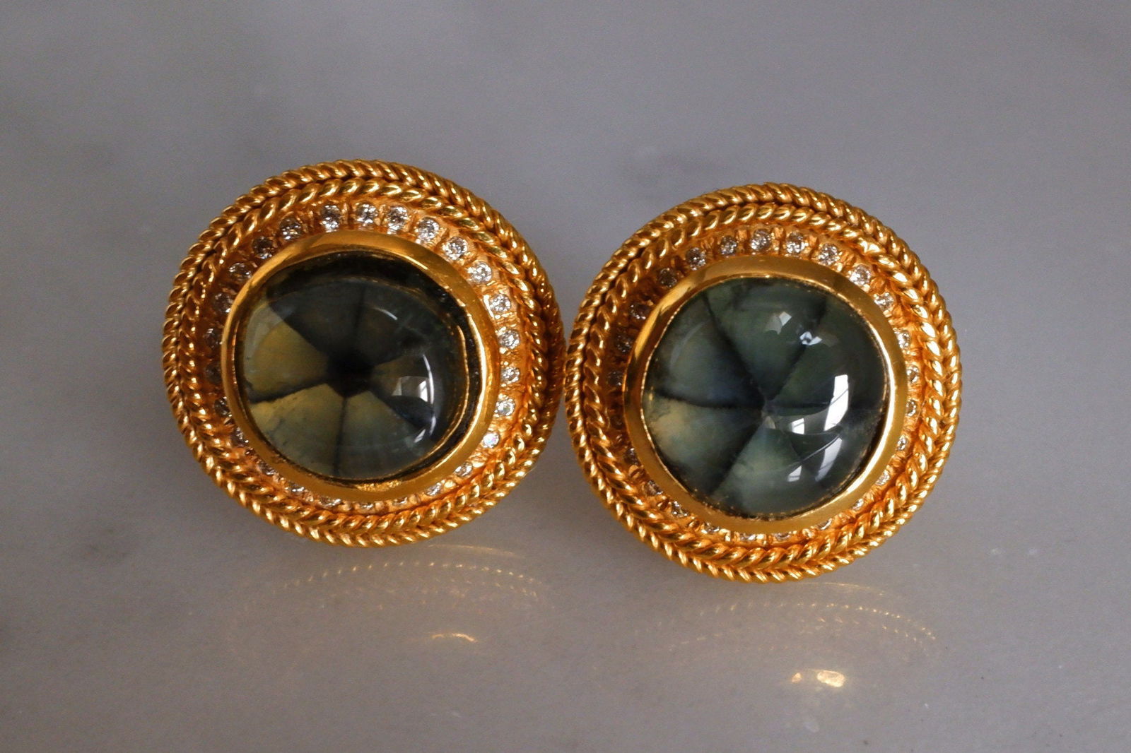 Gem Gardener, trapiche emerald jewelry, trapiche emerald earrings, buy trapiche emerald, statement earrings singapore, unique stud earrings gold, SIJS