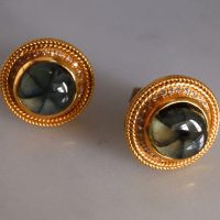 Gem Gardener, trapiche emerald jewelry, trapiche emerald earrings, buy trapiche emerald, statement earrings singapore, unique stud earrings gold, SIJS