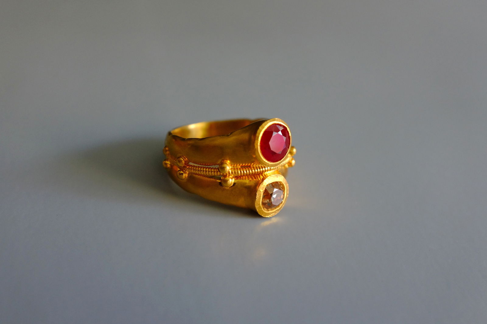 22k ancient style rings