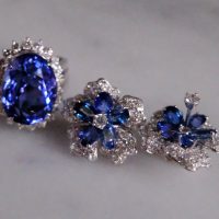 Gem Gardener, tanzanite halo diamond ring, tanzanite ring singapore, tanzanite cocktail ring, big blue tanzanite ring, tanzanite cocktail ring