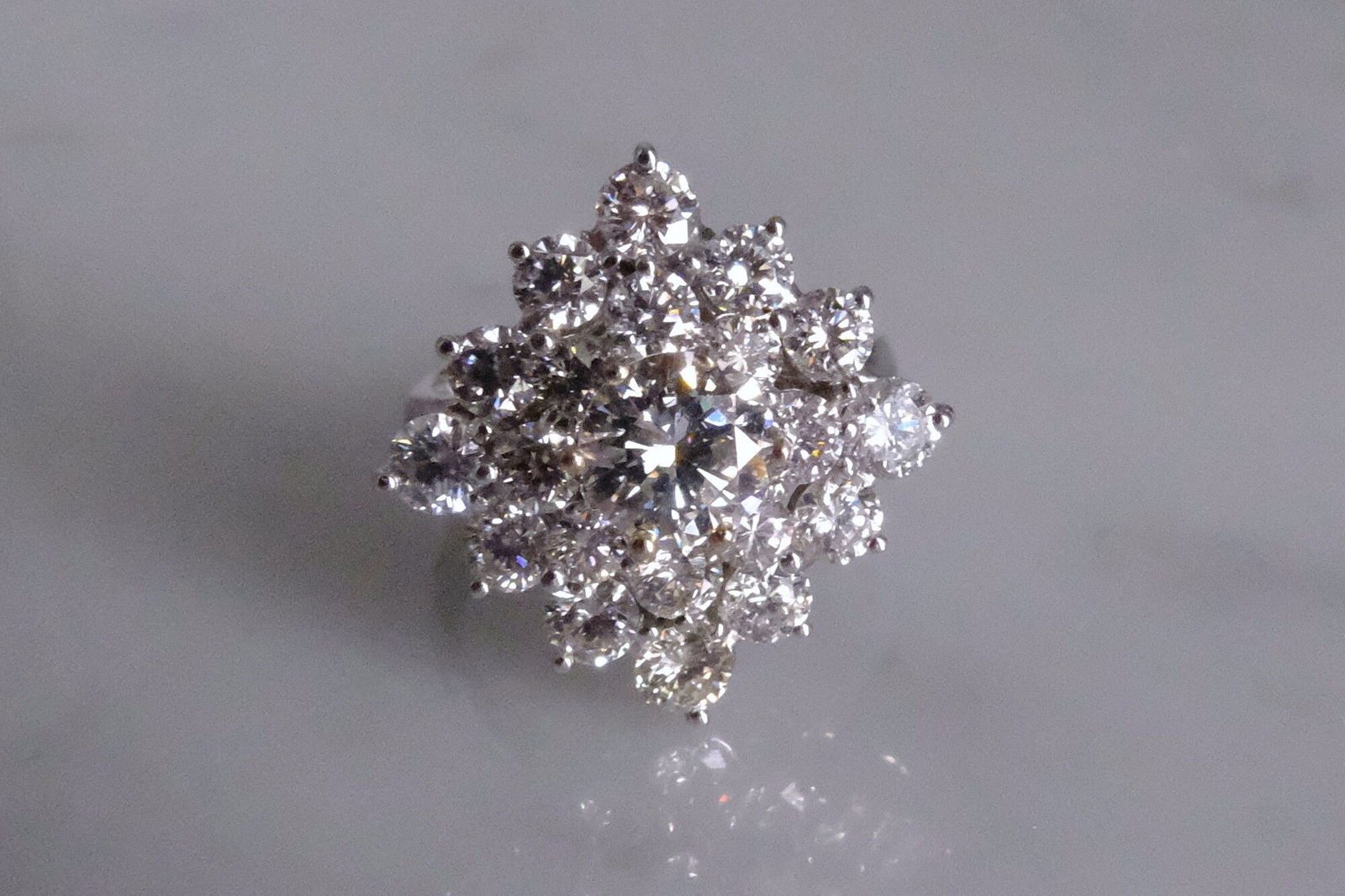 Gem Gardener, Diamond Cluster Cocktail Ring, diamond ring singapore, cocktail ring singapore, diamond cluster wedding ring