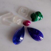 Gem Gardener, tanzanite cabochon stones, tanzanite pear stone, tanzanite teardrop earrings, big tanzanite drop earrings, buy tanzanite stone