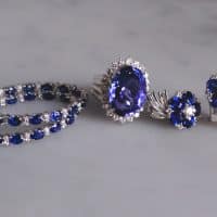 Gem Gardener, tanzanite halo diamond ring, tanzanite ring singapore, tanzanite cocktail ring, big blue tanzanite ring, tanzanite cocktail ring