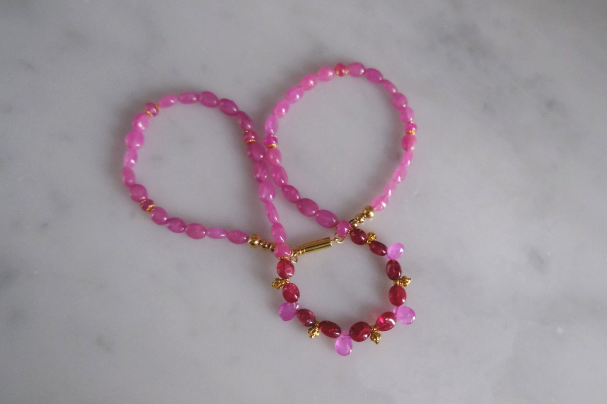 spinel bead necklace