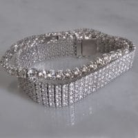 Gem Gardener, 10 ctw diamond tennis bracelet, custom made diamond tennis bracelet, 10 carat diamond tennis bracelet, diamond tennis bracelet singapore, big diamond tennis bracelet