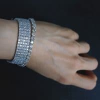 Gem Gardener, 10 ctw diamond tennis bracelet, custom made diamond tennis bracelet, 10 carat diamond tennis bracelet, diamond tennis bracelet singapore, big diamond tennis bracelet