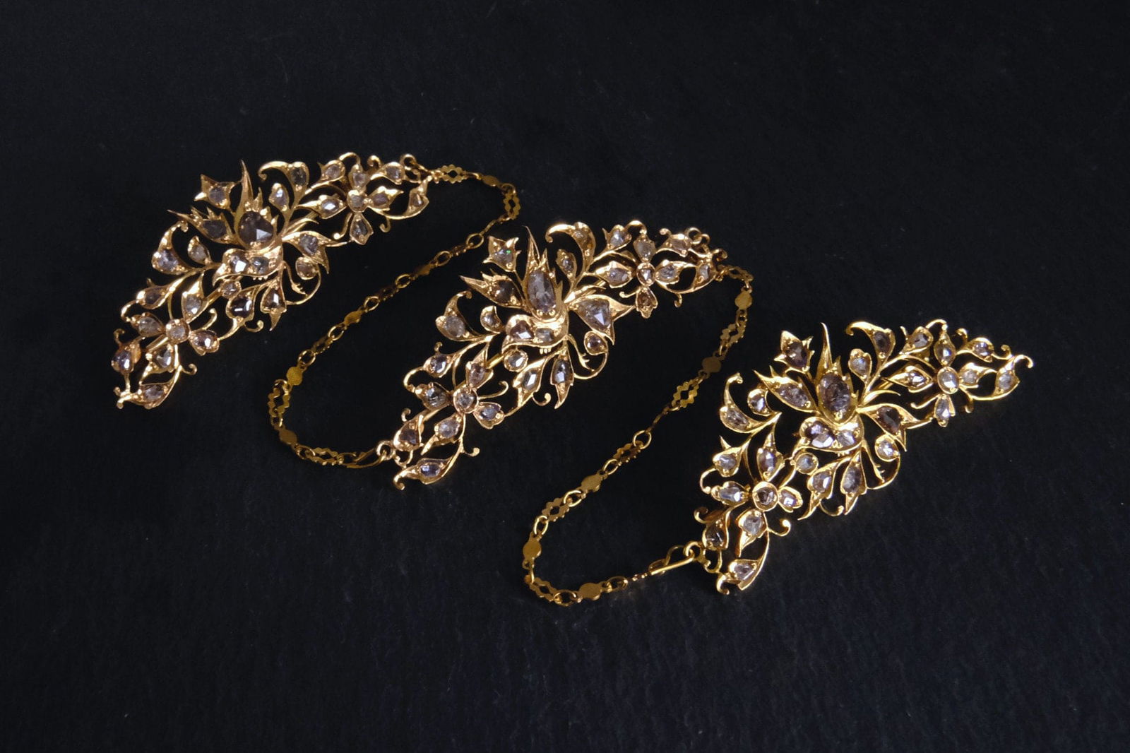 Antique Bird Filigree Diamond Brooch Kerosang 20k