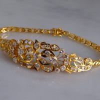 Gem Gardener, old cut diamond bracelet, antique diamond bracelets for sale, old european cut diamond bracelet, peranakan bracelet, antique chinese jewelry, chinese diamond jewelry, antique peranakan jewellery
