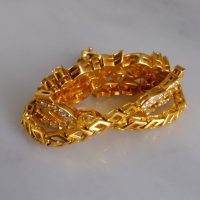 Gem Gardener, old cut diamond bracelet, antique diamond bracelets for sale, old european cut diamond bracelet, peranakan bracelet, antique chinese jewelry, chinese diamond jewelry, antique peranakan jewellery
