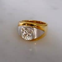 Gem Gardener, mine cut diamond ring, diamond ring mens solitaire, diamond ring mens pinky, 3ct mens diamond ring, vintage diamond mens rings, antique diamond mens ring, diamond ring singapore