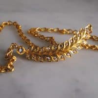 diamond pendant choker necklace, collar choker necklace gold, diamond leaf pendant necklace, Gem Gardener, diamond pendant chunky chain necklace, diamond feather pendant necklace, chunky chain necklace with pendant, diamond necklace singapore