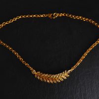 diamond pendant choker necklace, diamond leaf pendant necklace, Gem Gardener, diamond pendant chunky chain necklace, diamond feather pendant necklace, chunky chain necklace with pendant, diamond necklace singapore