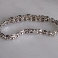 White Gold Jade Bracelet, art deco jade bracelet, jade bracelet singapore, donut jade bracelet, fine jade jewelry, jade jewellery singapore, Gem Gardener
