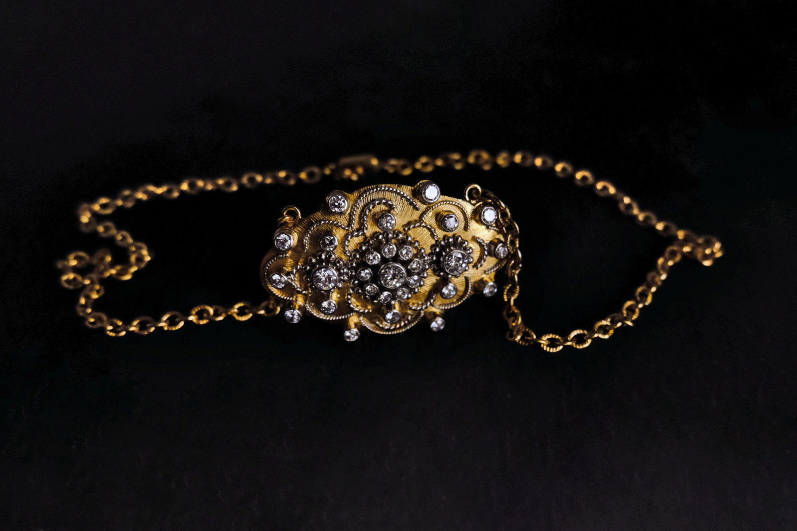 Gem Gardener, antique diamond pendant necklace, vintage diamond pendant necklace, antique diamond pendants for sale, vintage chinese gold jewelry, antique gold jewellery singapore