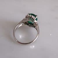 Gem Gardener, art deco emerald ring, emerald ballerina ring, emerald engagement ring singapore, vintage emerald rings for sale, emerald ring singapore, vintage rings singapore