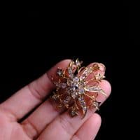 Gem Gardener, antique diamond pendant brooch, antique peranakan jewellery, singapore peranakan diamond jubilee brooch, vintage diamond cluster pendant