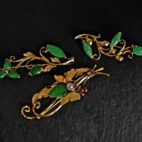 Gem Gardener, Antique Chinese Jade Brooch, jade brooch jewelry, antique jade brooch, vintage jade brooch, brooch pin set, antique jade jewelry for sale