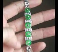 White Gold Jade Bracelet, art deco jade bracelet, jade bracelet singapore, donut jade bracelet, fine jade jewelry, jade jewellery singapore, Gem Gardener