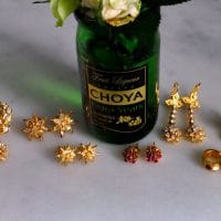 Gem Gardener, Antique Yellow Gold Diamond Earrings, peranakan earrings singapore, diamond earrings vintage, vintage earrings singapore