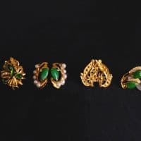 Gem Gardener, chinese jade earrings, vintage chinese jade earrings, antique chinese jade jewellery, jade earrings singapore, peranakan earrings singapore