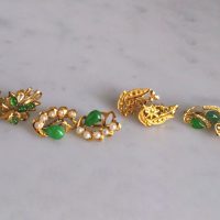 Gem Gardener, chinese jade earrings, vintage chinese jade earrings, antique chinese jade jewellery, jade earrings singapore, peranakan earrings singapore