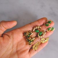 Gem Gardener, chinese jade earrings, vintage chinese jade earrings, antique chinese jade jewellery, jade earrings singapore, peranakan earrings singapore