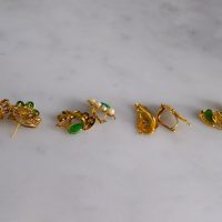 Gem Gardener, chinese jade earrings, vintage chinese jade earrings, antique chinese jade jewellery, jade earrings singapore, peranakan earrings singapore