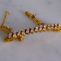 Gem Gardener, diamond bracelets singapore, diamond dainty bracelet gold, vintage diamond bracelets, yellow gold diamond link bracelet
