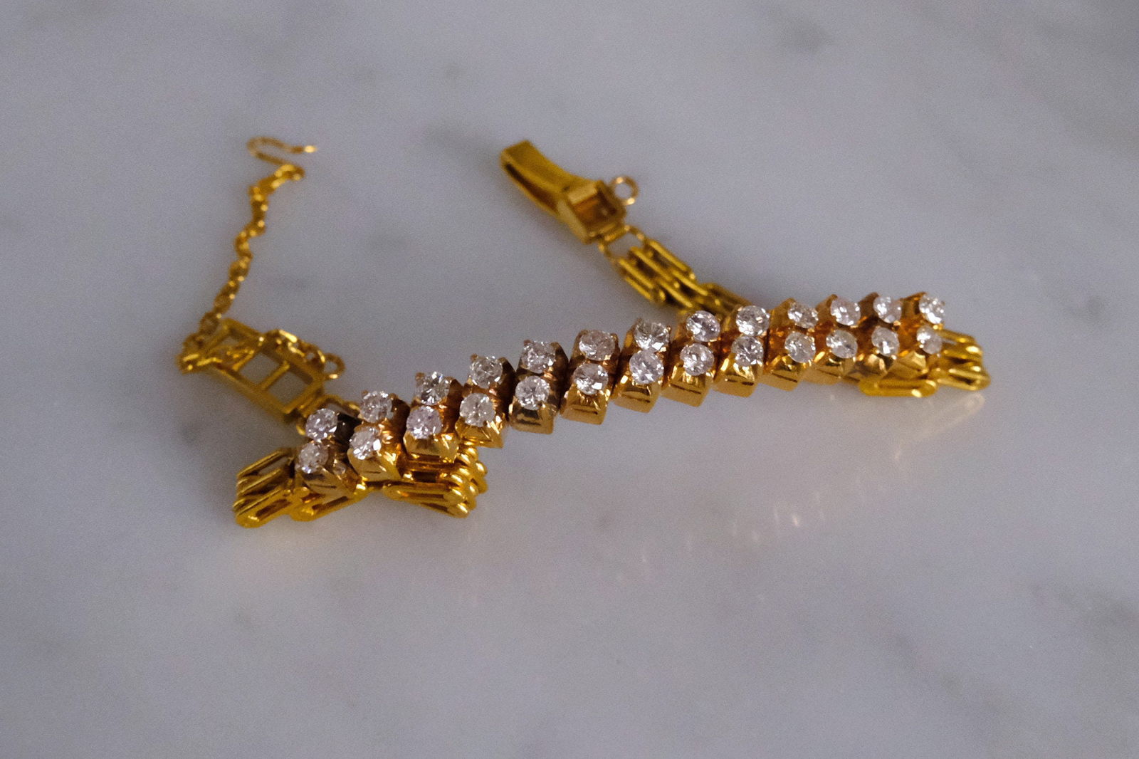 Gem Gardener, diamond bracelets singapore, diamond dainty bracelet gold, vintage diamond bracelets, yellow gold diamond link bracelet