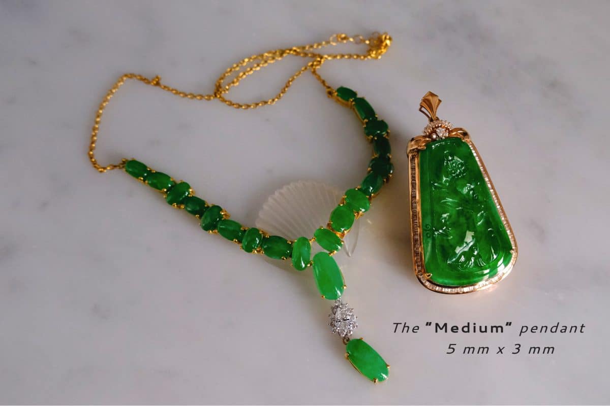 antique jade pendant necklace