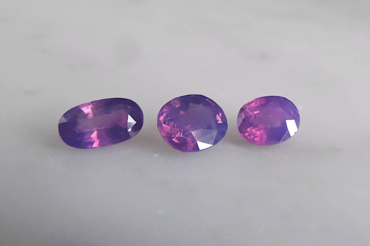 Gem Gardener, sapphire kashmir, unheated purple sapphire, kashmir corundum, lavender sapphire stone, lavender unheated sapphire