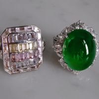 Gem Gardener, Translucent Emerald-Green Jadeite Ring, jadeite ring singapore, high end jade jewelry, auction jadeite ring, emerald green imperial jade ring
