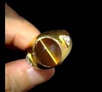 cat's eye tourmaline men's ring video
