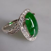 Gem Gardener, platinum jade ring, platinum jade rings for sale, dark green jade ring buy, art deco jewellery jade, jade ring singapore, jade jewellery singapore