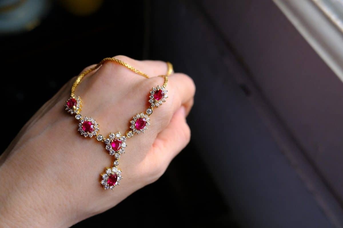 real ruby necklace for sale