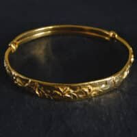 24k antique gold, Gem Gardener, Antique Gold Chinese Jewelry, antique gold bangles for sale, chinese 24k gold bangle, antique peranakan jewellery