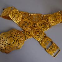Gem Gardener, Solid Gold Belt, antique gold jewellery singapore, antique gold belt, peranakan gold belt, antique peranakan jewellery